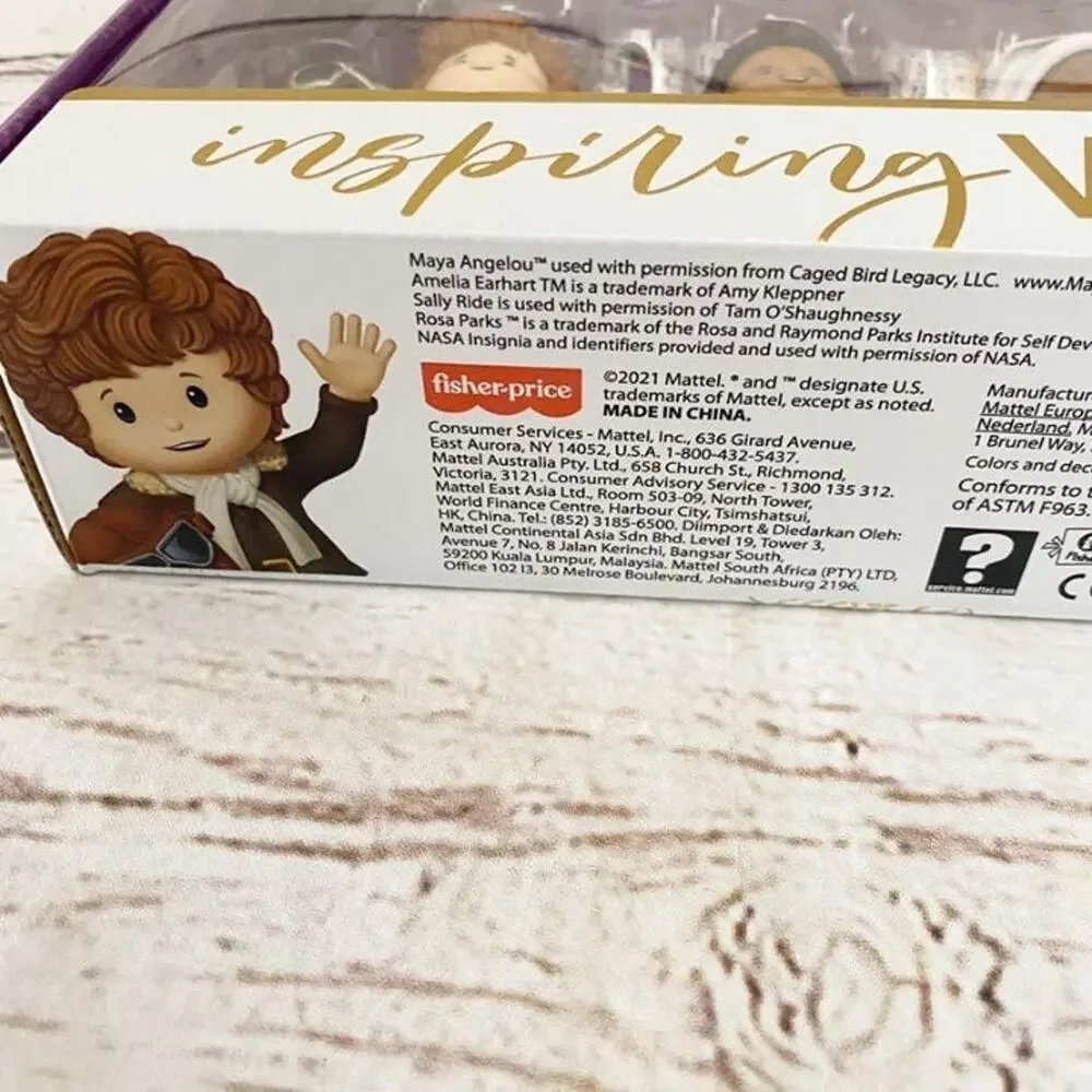 FISHER-PRICE LITTLE PEOPLE Inspiring Women Collector Set Figures Earhart Parks